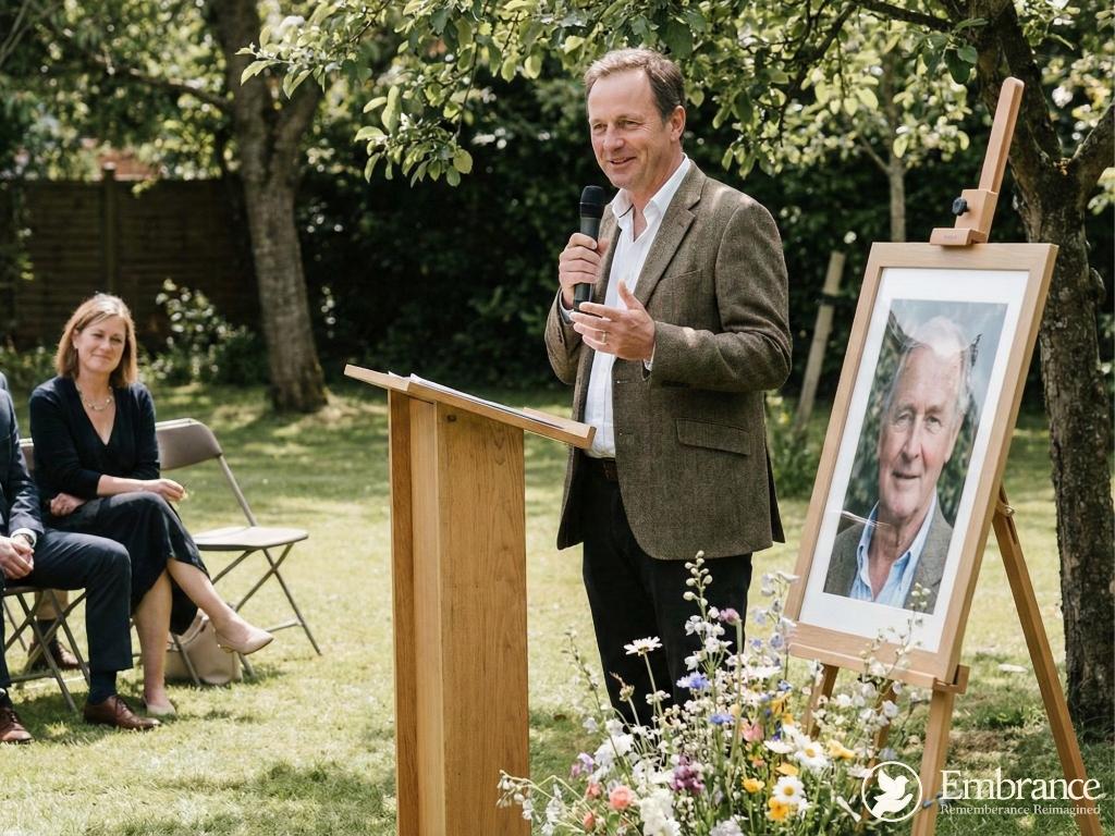 Speaking at a funeral